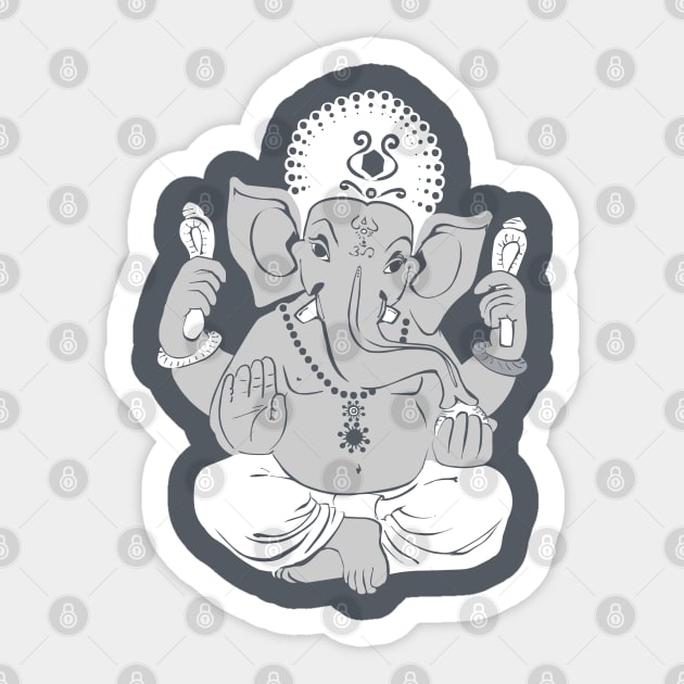 ganesh Sticker by massimobianchi